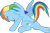 Size: 1024x673 | Tagged: safe, artist:davidfg4, imported from derpibooru, rainbow dash, pegasus, pony, daring don't, base used, butt, female, landing, mare, plot, rainbutt dash, simple background, solo, stance, transparent background, vector, vector trace