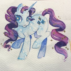 Size: 1681x1681 | Tagged: safe, artist:analioth, imported from derpibooru, rarity, pony, unicorn, female, mare, signature, solo, traditional art