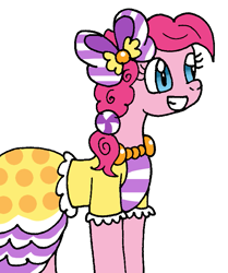 Size: 623x744 | Tagged: safe, artist:cmara, imported from derpibooru, pinkie pie, pony, clothes, dress, female, gala dress, paint tool sai, solo