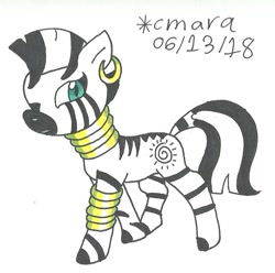 Size: 810x805 | Tagged: safe, artist:cmara, imported from derpibooru, zecora, pony, female, solo, traditional art