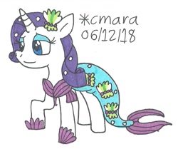 Size: 832x695 | Tagged: safe, artist:cmara, imported from derpibooru, rarity, pony, female, solo, traditional art