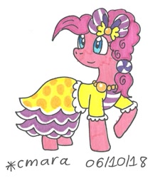 Size: 711x816 | Tagged: safe, artist:cmara, imported from derpibooru, pinkie pie, pony, female, solo, traditional art