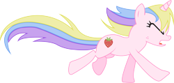 Size: 7545x3594 | Tagged: safe, artist:mowza2k2, imported from derpibooru, holly dash, pony, unicorn, swarm of the century, absurd resolution, background pony, eyes closed, female, mare, open mouth, running, simple background, solo, transparent background, vector