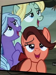 Size: 3024x4032 | Tagged: safe, imported from derpibooru, dear darling, fond feather, swoon song, earth pony, pony, hard to say anything, season 7, bimbettes, female, mare, swoon, swooning