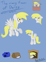 Size: 3000x4000 | Tagged: safe, artist:bigmackintosh, imported from derpibooru, derpy hooves, chicken coop, mailbag, mailmare, redraw, well