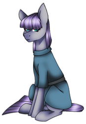 Size: 559x804 | Tagged: safe, artist:sketchykohaidraws, imported from derpibooru, maud pie, earth pony, pony, clothes, dress, female, looking at you, mare, simple background, sitting, solo, transparent background