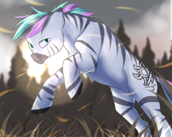 Size: 2500x2000 | Tagged: artist needed, source needed, safe, artist:kitmurade, imported from derpibooru, oc, oc only, oc:unise, pony, zebra, solo, zebra oc