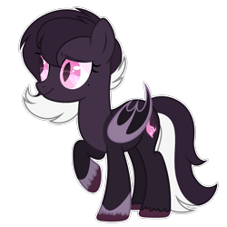 Size: 2000x2000 | Tagged: safe, artist:kumamoni, imported from derpibooru, oc, oc only, bat pony, pony, female, mare, simple background, solo, transparent background