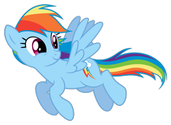 Size: 4500x3300 | Tagged: safe, artist:mundschenk85, imported from derpibooru, rainbow dash, pegasus, pony, female, mare, show accurate, simple background, smiling, solo, transparent background, vector