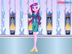 Size: 800x600 | Tagged: safe, artist:user15432, imported from derpibooru, princess cadance, human, equestria girls, friendship games, clothes, crystal prep academy, crystal prep shadowbolts, dean cadance, dress up game, dressup, hasbro, hasbro studios, high heels, human counterpart, jewelry, necklace, shoes, solo, starsue