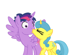 Size: 1024x768 | Tagged: safe, artist:turnaboutart, imported from derpibooru, lemon hearts, twilight sparkle, alicorn, pony, unicorn, base used, cutie mark, dusk shine, duskhearts, female, half r63 shipping, kiss on the lips, kissing, lemonlight, male, mare, prince dusk, rule 63, shipping, simple background, stallion, straight, surprise kiss, surprised, transparent background, twilight sparkle (alicorn)