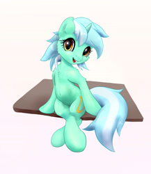 Size: 3048x3505 | Tagged: safe, alternate version, artist:xbi, imported from derpibooru, lyra heartstrings, pony, unicorn, female, looking at you, meme, sitting, sitting lyra, solo