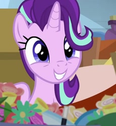 Size: 878x953 | Tagged: safe, imported from derpibooru, screencap, starlight glimmer, pony, unicorn, road to friendship, cropped, cute, female, glimmerbetes, mare, smiling, solo