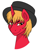 Size: 611x792 | Tagged: safe, artist:snowpaca, imported from derpibooru, oc, oc only, oc:dragon tongue, alicorn, pony, alicorn oc, blonde, bust, hat, male, simple background, smug, solo, stallion, top hat, white background