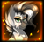 Size: 700x666 | Tagged: safe, artist:derpsonhooves, imported from derpibooru, part of a set, oc, oc only, oc:xenith, pony, zebra, fallout equestria, abstract background, bust, chest fluff, fanfic, fanfic art, female, mare, portrait, scar, solo