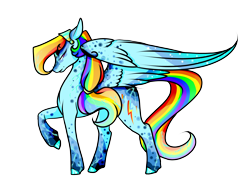 Size: 3508x2480 | Tagged: safe, artist:oneiria-fylakas, imported from derpibooru, rainbow dash, pegasus, pony, alternate design, female, mare, simple background, solo, transparent background