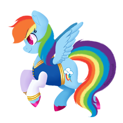 Size: 1500x1500 | Tagged: safe, alternate version, artist:fannytastical, imported from derpibooru, part of a set, rainbow dash, pony, clothes, cute, female, simple background, solo, sticker, sweater, transparent background