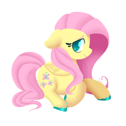 Size: 1500x1500 | Tagged: safe, artist:fannytastical, imported from derpibooru, part of a set, fluttershy, pony, cute, female, simple background, solo, sticker, transparent background