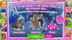 Size: 960x540 | Tagged: safe, idw, imported from derpibooru, applejack, queen chrysalis, shadow lock, pony, unicorn, advertisement, cloak, clothes, costs real money, gameloft, greedloft, idw showified, male, official, scar, stallion