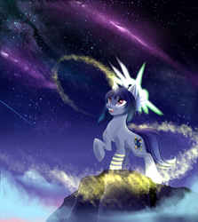 Size: 1981x2222 | Tagged: safe, artist:airiniblock, imported from derpibooru, oc, oc only, pony, unicorn, female, magic, mare, open mouth, rcf community, solo, space, ych result