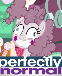 Size: 871x1078 | Tagged: safe, edit, edited screencap, imported from derpibooru, screencap, pinkie pie, yakity-sax, caption, contemplating insanity, cropped, expand dong, exploitable meme, image macro, insanity, meme