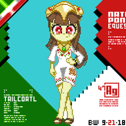 Size: 1024x1024 | Tagged: safe, artist:branewashpv, artist:theratedrshimmer, imported from derpibooru, oc, oc only, oc:tailcoatl, pony, equestria girls, clothes, cute, equestria girls-ified, female, helmet, mexico, nation ponies, ponified, smiling, solo