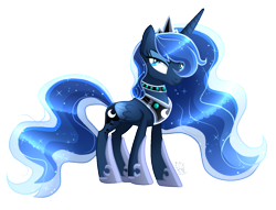 Size: 1581x1205 | Tagged: safe, artist:sugaryicecreammlp, imported from derpibooru, princess luna, pony, crown, female, peytral, regalia, simple background, solo, transparent background