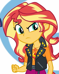 Size: 576x720 | Tagged: safe, imported from derpibooru, screencap, sunset shimmer, equestria girls, equestria girls series, rollercoaster of friendship, clothes, cropped, geode of empathy, jacket