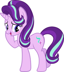 Size: 8000x8950 | Tagged: safe, artist:pilot231, imported from derpibooru, starlight glimmer, pony, absurd resolution, blushing, female, looking away, simple background, solo, transparent background, vector