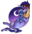 Size: 788x820 | Tagged: safe, artist:pandemiamichi, artist:s1nb0y, imported from derpibooru, hoo'far, trixie, horse, pony, saddle arabian, unicorn, road to friendship, colored hooves, crescent moon, female, male, mare, moon, night, shipping, simple background, size difference, stallion, straight, transparent background, trixfar
