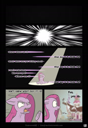 Size: 1295x1868 | Tagged: safe, artist:underwoodart, imported from derpibooru, pinkie pie, pony, ask pink-pony, comic, female, pinkamena diane pie, solo, sugarcube corner