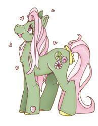 Size: 2090x2687 | Tagged: safe, artist:zxmbiii, imported from derpibooru, minty, pony, female, g3, g3betes, hoof heart, mintabetes, simple background, solo, transparent background