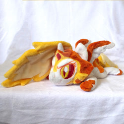 Size: 1024x1024 | Tagged: safe, artist:appledew, imported from derpibooru, daybreaker, alicorn, pony, a royal problem, beanie (plushie), female, horn, irl, mare, photo, plushie, prone, slit eyes, slit pupils, solo, wings