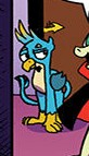 Size: 82x143 | Tagged: safe, artist:andypriceart, idw, imported from derpibooru, screencap, gallus, griffon, spoiler:comic, spoiler:comic71, claws, cropped, official comic, tail