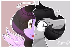 Size: 1420x952 | Tagged: safe, artist:lynchristina, imported from derpibooru, oc, oc only, oc:quilly, pegasus, pony, :p, digital art, female, floppy ears, love yourself answer, mare, signature, silly, solo, split screen, tongue out