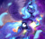 Size: 900x797 | Tagged: dead source, safe, artist:rayadra, imported from derpibooru, princess luna, alicorn, pony, female, looking at you, mare, solo, watermark