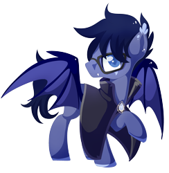 Size: 2317x2373 | Tagged: safe, artist:xsidera, imported from derpibooru, oc, oc only, oc:high point, bat pony, pony, blue eyes, cape, clothes, glasses, simple background, solo, transparent background