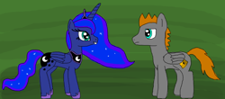 Size: 662x291 | Tagged: safe, artist:platinumdrop, imported from derpibooru, princess luna, oc, oc:platinumdrop, alicorn, pegasus, pony