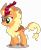 Size: 5000x6161 | Tagged: safe, artist:dragonchaser123, imported from derpibooru, applejack, kirin, sounds of silence, absurd resolution, applekirin, cloven hooves, cowboy hat, cute, cutie mark, female, freckles, grin, hair tie, hat, jackabetes, kirin applejack, kirin-ified, leonine tail, mare, raised hoof, simple background, smiling, solo, species swap, standing, stetson, transparent background