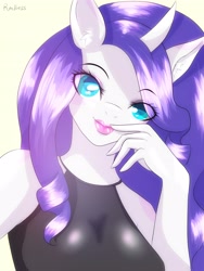 Size: 2592x3456 | Tagged: safe, artist:rmhess, imported from derpibooru, rarity, anthro, female, looking at you, solo