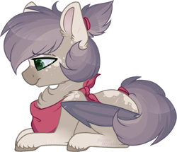 Size: 837x720 | Tagged: safe, artist:_spacemonkeyz_, imported from derpibooru, oc, oc only, oc:trash, bat pony, pony, bat pony oc, male, prone, simple background, solo, stallion, transparent background, unshorn fetlocks