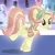 Size: 524x524 | Tagged: safe, imported from derpibooru, screencap, ruby love, sapphire joy, scarlet heart, crystal pony, pony, the crystalling, background pony, butt, crystallized, cute, female, mare, on front legs, plot