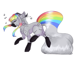 Size: 1024x768 | Tagged: safe, artist:akiiichaos, imported from derpibooru, oc, oc only, oc:rainbow doodlez, earth pony, pony, female, mare, simple background, solo, transparent background