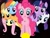 Size: 921x709 | Tagged: safe, artist:hereward, edit, imported from derpibooru, vector edit, applejack, fluttershy, pinkie pie, rainbow dash, rarity, twilight sparkle, 1000 hours in ms paint, amazed, frown, macro, ponies bigger than planets, pony bigger than a planet, pony bigger than a star, solar system, vector