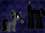 Size: 1544x1146 | Tagged: safe, artist:endergurl22, imported from derpibooru, the headless horse, oc, oc:ebony darkness, headless horse, pony, autograph, confusion, female, filly, funny, headless, question mark