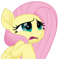 Size: 5833x5825 | Tagged: safe, artist:ejlightning007arts, imported from derpibooru, fluttershy, pegasus, pony, my little pony: the movie, absurd resolution, female, mare, open mouth, scared, simple background, solo, transparent background, vector