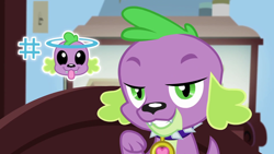 Size: 1920x1080 | Tagged: safe, imported from derpibooru, screencap, spike, spike the regular dog, dog, equestria girls, equestria girls series, reboxing with spike!, spoiler:eqg series (season 2), hashtag, male