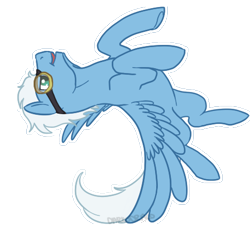 Size: 461x449 | Tagged: safe, artist:darkodraco, imported from derpibooru, prism glider, pegasus, pony, flying, goggles, male, open mouth, simple background, smiling, solo, stallion, transparent background