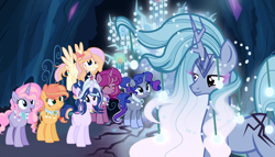 Size: 4424x2528 | Tagged: safe, artist:xxcutecookieswirlsxx, imported from derpibooru, tree of harmony, oc, oc only, oc:brighter velvet sparkle, oc:luartic sapphire, oc:rosaly, oc:safire eter, earth pony, pegasus, pony, unicorn, base used, female, magical lesbian spawn, mare, offspring, parent:applejack, parent:bulk biceps, parent:fluttershy, parent:pinkie pie, parent:pokey pierce, parent:princess luna, parent:rainbow dash, parent:rarity, parent:starlight glimmer, parent:sunburst, parent:tempest shadow, parent:twilight sparkle, parents:appleburst, parents:flutterbulk, parents:pokeypie, parents:rariluna, parents:tempestglimmer, parents:twidash