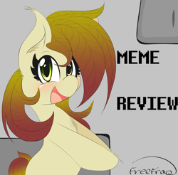 Size: 1350x1328 | Tagged: safe, artist:freefraq, imported from derpibooru, oc, oc only, oc:floraplantpone, original species, plant pony, pony, female, looking at you, mare, meme review, pewdiepie, solo